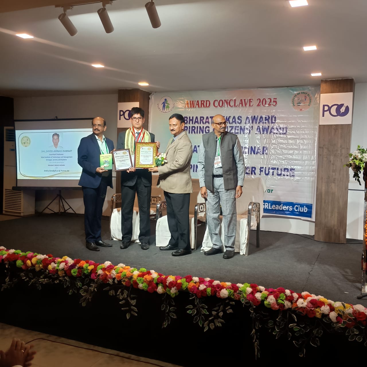 A Proud Day for IITM: Mr. Javid Ahmed Parray Receives Two National Honours