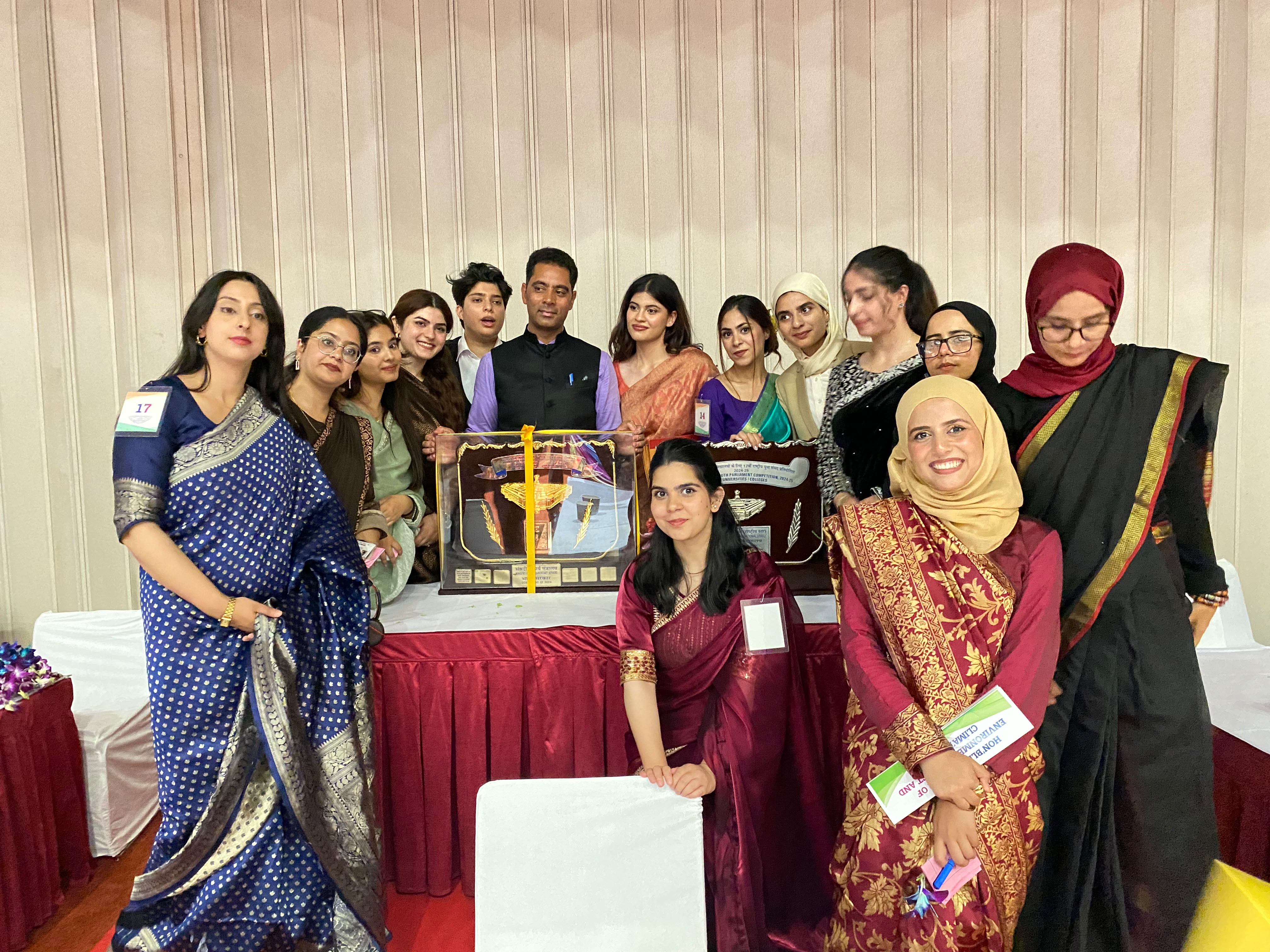 IITM Srinagar Student Jaza Bashir Part of National Youth Parliament Winning Team